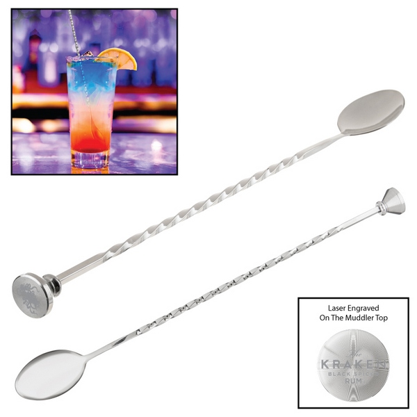 HST11000 Flair Bartending Mixing Spoon and Mudd...
